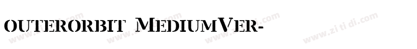 outerorbit MediumVer字体转换